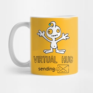 Virtual hug funny Mug